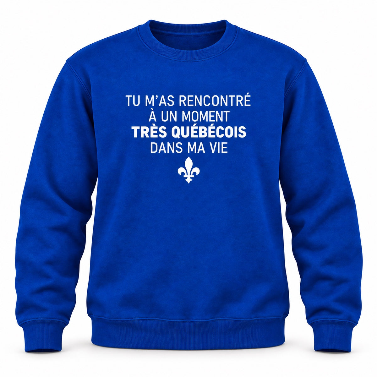 Le Très Québécois — Crewneck bleu Original
